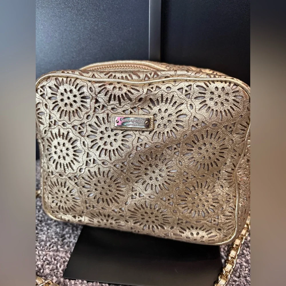 kate spade Gold Laser-Cut Crossbody Bag - Picture 3 of 12